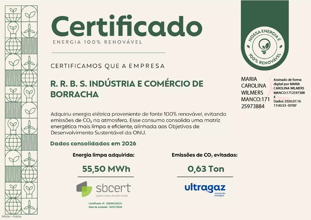 Pisos produzidos com borracha reciclada